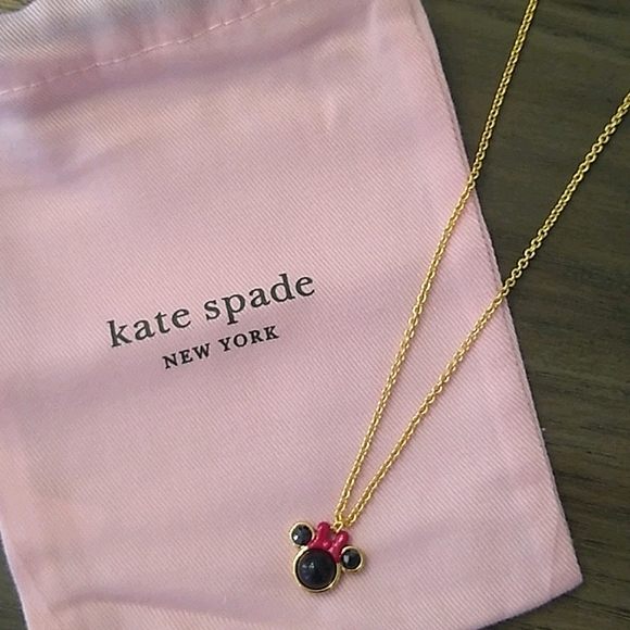 NEW Kate Spade Minnie Mouse Pendant Necklace - Picture 6 of 6